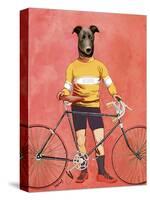 Greyhound Cyclist-Fab Funky-Stretched Canvas