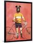 Greyhound Cyclist-Fab Funky-Framed Art Print