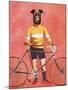 Greyhound Cyclist-Fab Funky-Mounted Art Print