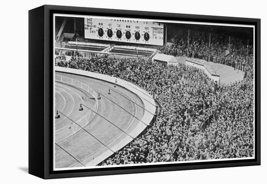 Greyhound Derby at White City-null-Framed Stretched Canvas