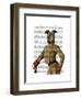 Greyhound Fencer Dark Portrait-Fab Funky-Framed Art Print