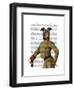 Greyhound Fencer Dark Portrait-Fab Funky-Framed Art Print