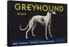 Greyhound Lemon Label - San Dimas, CA-Lantern Press-Framed Stretched Canvas