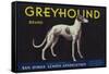 Greyhound Lemon Label - San Dimas, CA-Lantern Press-Framed Stretched Canvas