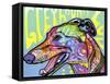 Greyhound Luv-Dean Russo-Framed Stretched Canvas