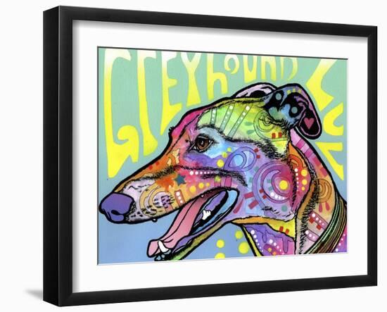 Greyhound Luv-Dean Russo-Framed Giclee Print