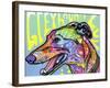 Greyhound Luv-Dean Russo-Framed Giclee Print