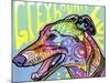 Greyhound Luv-Dean Russo-Mounted Giclee Print