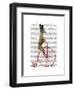 Greyhound on Red Penny Farthing Bike-Fab Funky-Framed Art Print