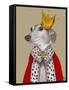 Greyhound Queen-Fab Funky-Framed Stretched Canvas