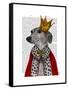 Greyhound Queen-Fab Funky-Framed Stretched Canvas