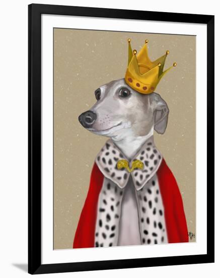 Greyhound Queen-Fab Funky-Framed Art Print