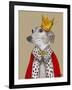 Greyhound Queen-Fab Funky-Framed Art Print