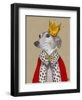 Greyhound Queen-Fab Funky-Framed Art Print