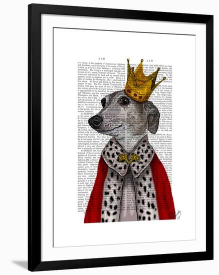 Greyhound Queen-Fab Funky-Framed Art Print