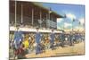 Greyhound Racing, Florida-null-Mounted Art Print