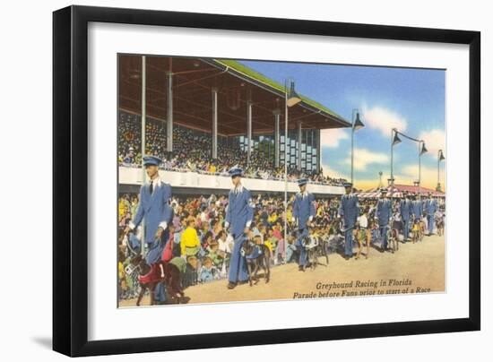 Greyhound Racing, Florida-null-Framed Art Print