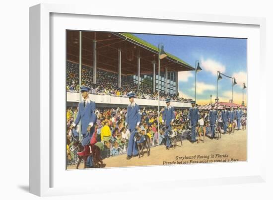 Greyhound Racing, Florida-null-Framed Art Print