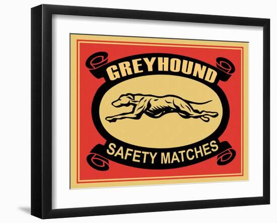 Greyhound Safety Matches-Mark Rogan-Framed Art Print