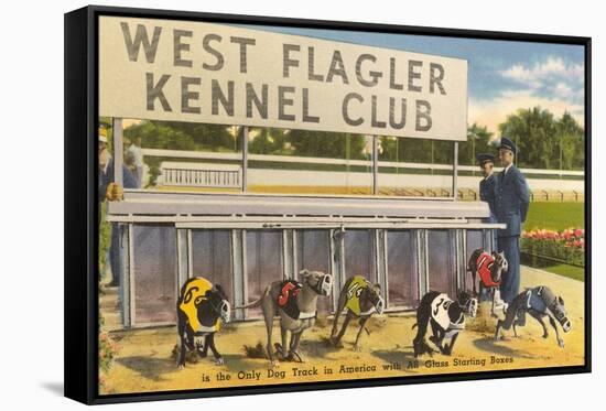 Greyhound Track, Flagler, Florida-null-Framed Stretched Canvas