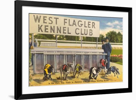 Greyhound Track, Flagler, Florida-null-Framed Premium Giclee Print