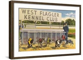 Greyhound Track, Flagler, Florida-null-Framed Art Print