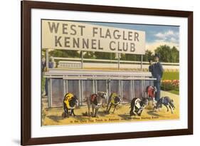 Greyhound Track, Flagler, Florida-null-Framed Art Print