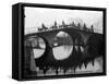 Greyhounds on a Bridge-null-Framed Stretched Canvas