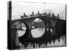 Greyhounds on a Bridge-null-Stretched Canvas