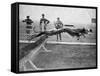 Greyhounds Racing-null-Framed Stretched Canvas