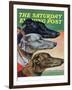 "Greyhounds," Saturday Evening Post Cover, March 29, 1941-Paul Bransom-Framed Giclee Print