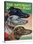 "Greyhounds," Saturday Evening Post Cover, March 29, 1941-Paul Bransom-Stretched Canvas