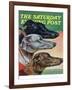 "Greyhounds," Saturday Evening Post Cover, March 29, 1941-Paul Bransom-Framed Giclee Print