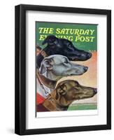 "Greyhounds," Saturday Evening Post Cover, March 29, 1941-Paul Bransom-Framed Premium Giclee Print