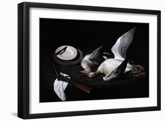 Greylag Geese, 2008-James Gillick-Framed Giclee Print