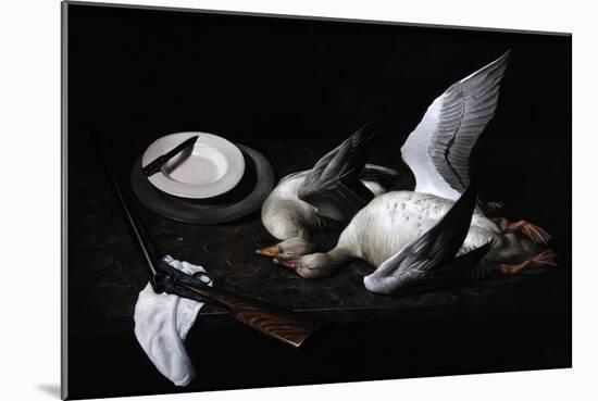 Greylag Geese, 2008-James Gillick-Mounted Giclee Print