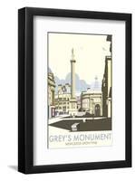 Greys Monument, Newcastle - Dave Thompson Contemporary Travel Print-Dave Thompson-Framed Giclee Print