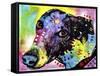 Greyt, Dogs, Greyhound, Pets, Look up, Begging, Pop Art, Colorful, Stencils-Russo Dean-Framed Stretched Canvas