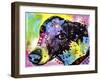 Greyt, Dogs, Greyhound, Pets, Look up, Begging, Pop Art, Colorful, Stencils-Russo Dean-Framed Giclee Print