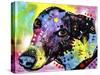 Greyt, Dogs, Greyhound, Pets, Look up, Begging, Pop Art, Colorful, Stencils-Russo Dean-Stretched Canvas