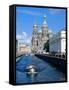 Griboedova Canal and Church of the Spilled Blood, St. Petersburg, Russia-Jonathan Smith-Framed Stretched Canvas