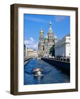 Griboedova Canal and Church of the Spilled Blood, St. Petersburg, Russia-Jonathan Smith-Framed Photographic Print