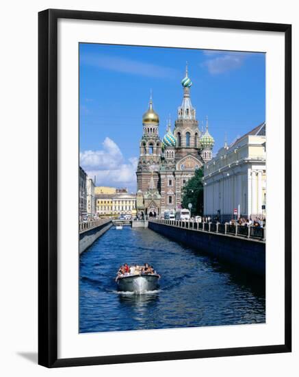 Griboedova Canal and Church of the Spilled Blood, St. Petersburg, Russia-Jonathan Smith-Framed Photographic Print