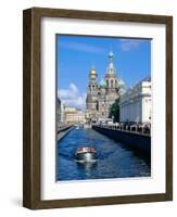 Griboedova Canal and Church of the Spilled Blood, St. Petersburg, Russia-Jonathan Smith-Framed Photographic Print