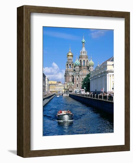 Griboedova Canal and Church of the Spilled Blood, St. Petersburg, Russia-Jonathan Smith-Framed Photographic Print