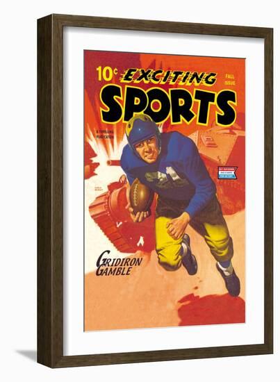 Gridiron Gamble-null-Framed Art Print