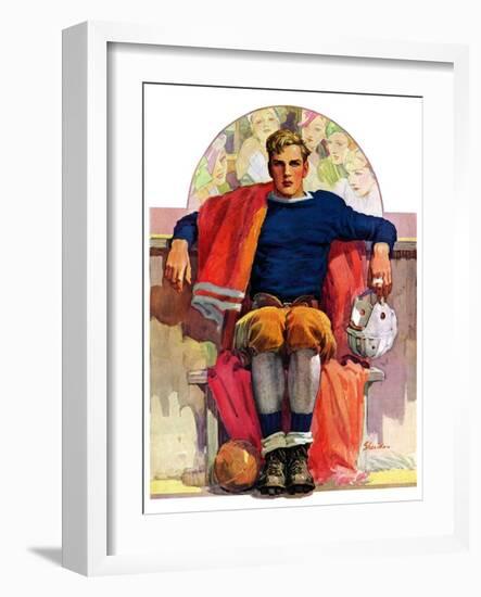 "Gridiron Great,"November 19, 1932-John E. Sheridan-Framed Giclee Print