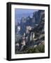 Griechenland, Thessalien, Meteora-Klv?Ster, Kloster Roussanou, Aghios Nikolaos , Glaube, Religion-Thonig-Framed Photographic Print