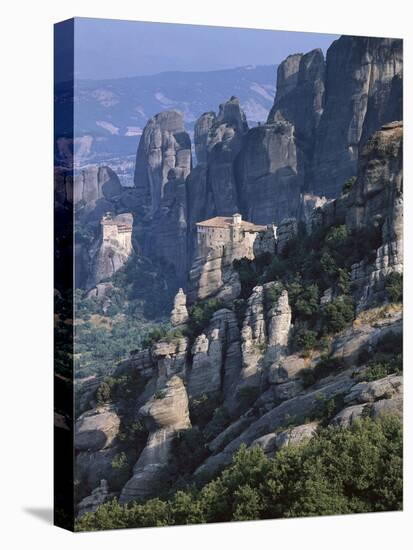 Griechenland, Thessalien, Meteora-Klv?Ster, Kloster Roussanou, Aghios Nikolaos , Glaube, Religion-Thonig-Stretched Canvas