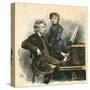 Grieg and His Wife-Erik Henningsen-Stretched Canvas
